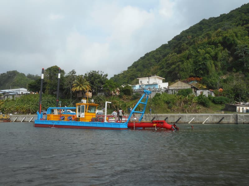 Насос пескоструйного земснаряда JLCSD200, производительность 500 м³/ч, глубина дноуглубления 6,0 м.