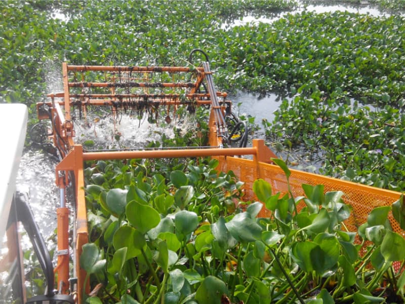 Автоматическая система очистки воды / Судно для сбора водных сорняков / Лодка-скиммер для мусора